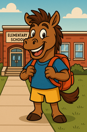 Bronco Outside of School