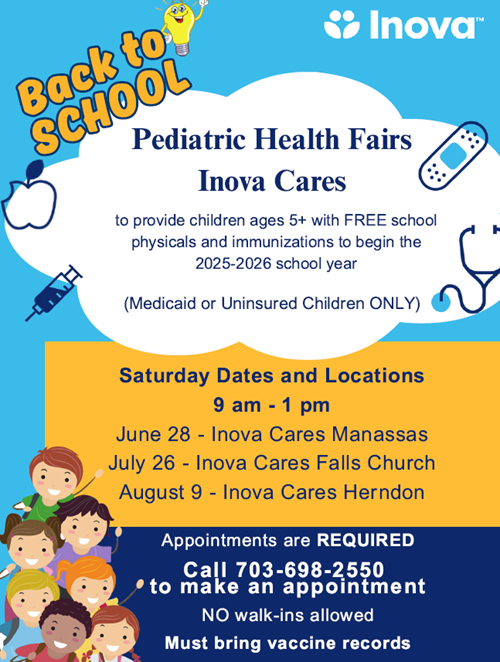 INOVA Pediatric Fair Infographic