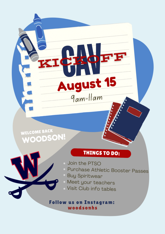 Cav Kickoff August 15, 9am-11am. 