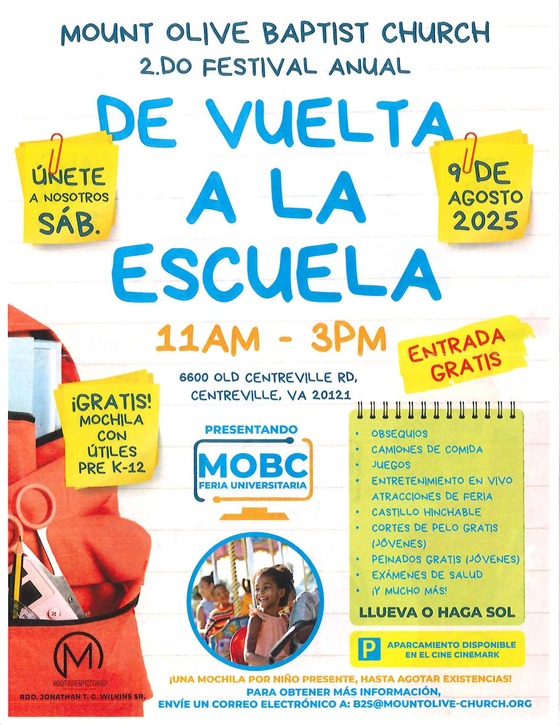 Mount Olive Festival - Spanish