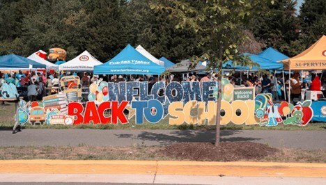 Mount Vernon District Back to School Community Event Signage 2024