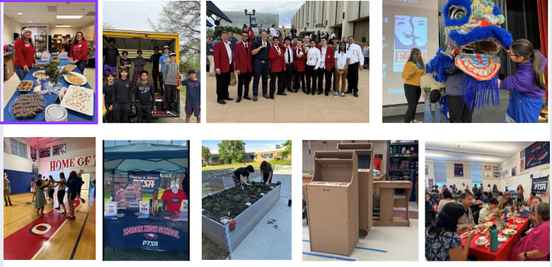 collage of photos from ptsa
