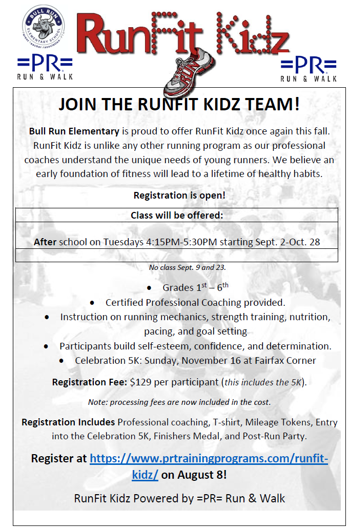 Run Fit Kidz Sign Up