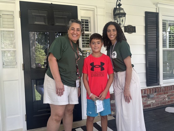 Student meets his teacher 