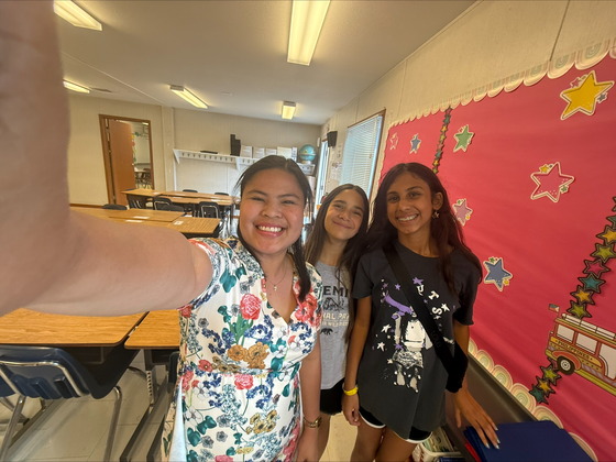 Smiling for the camera 