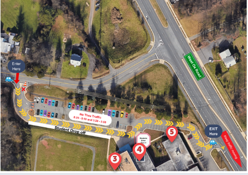 image of new kiss and ride route