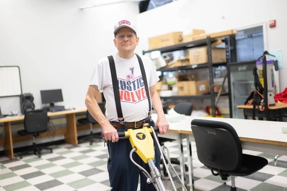 custodian smiling