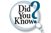 in blue text; Did You Know?