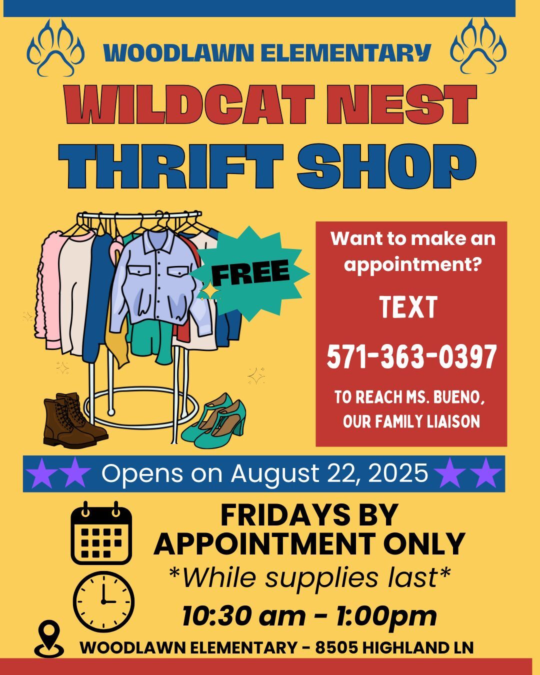 thrift store flyer english