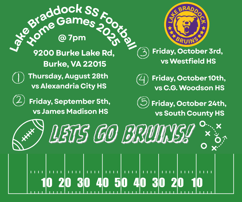 LBSS Football home games schedule