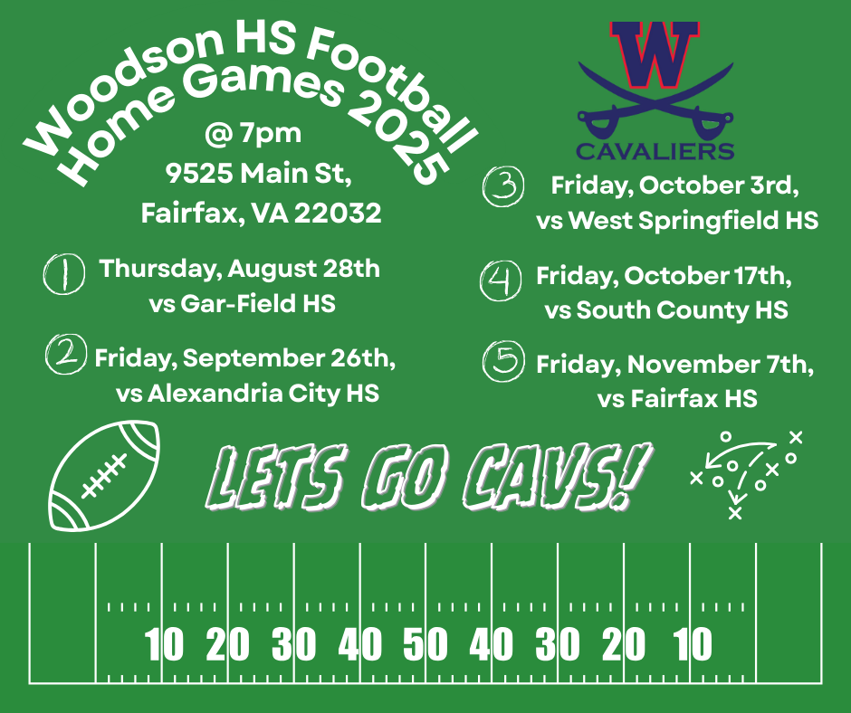 Woodson HS Football home games schedule