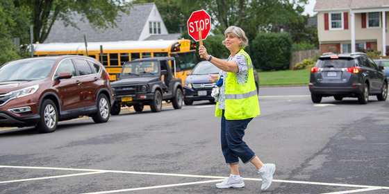 Crossing Guard w Stop Sign