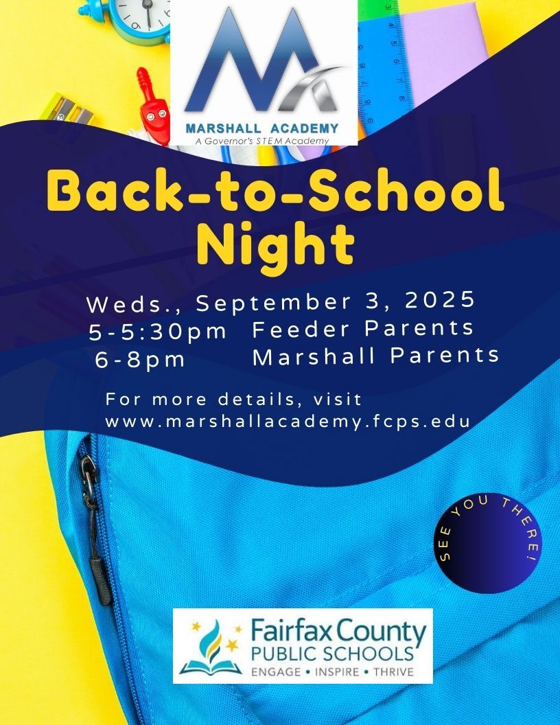 Marshall Academy Back-to-School Night Flyer