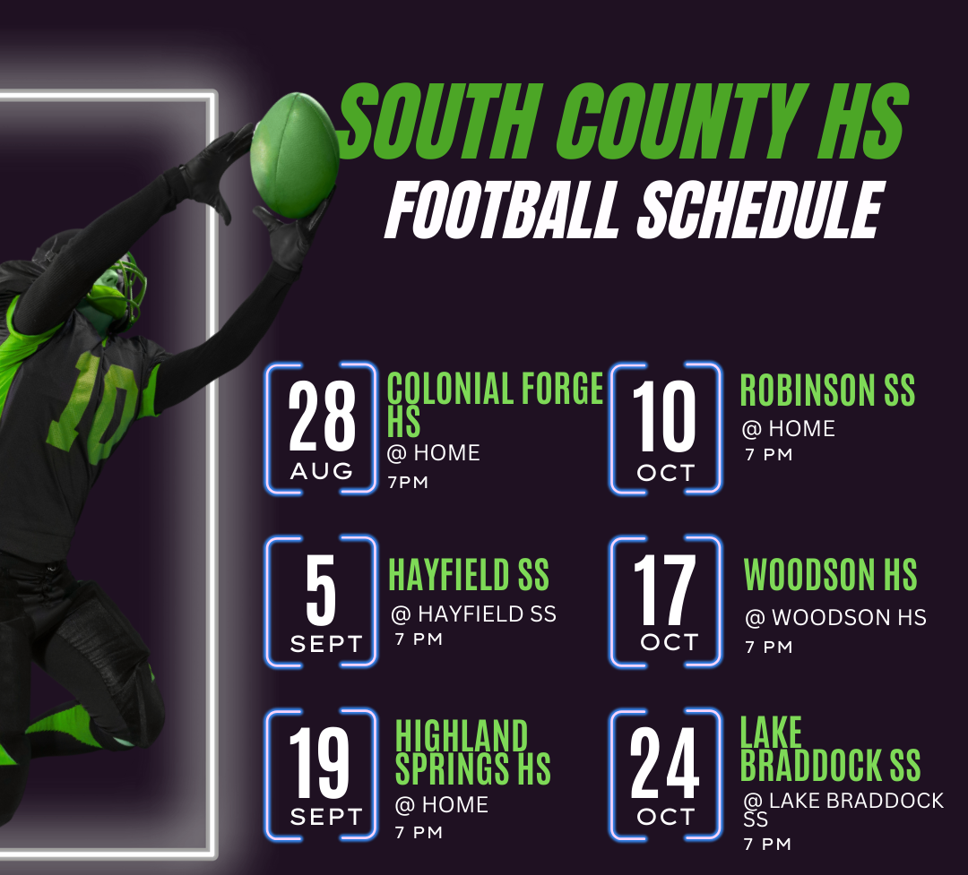 South County HS Football Schedule Top