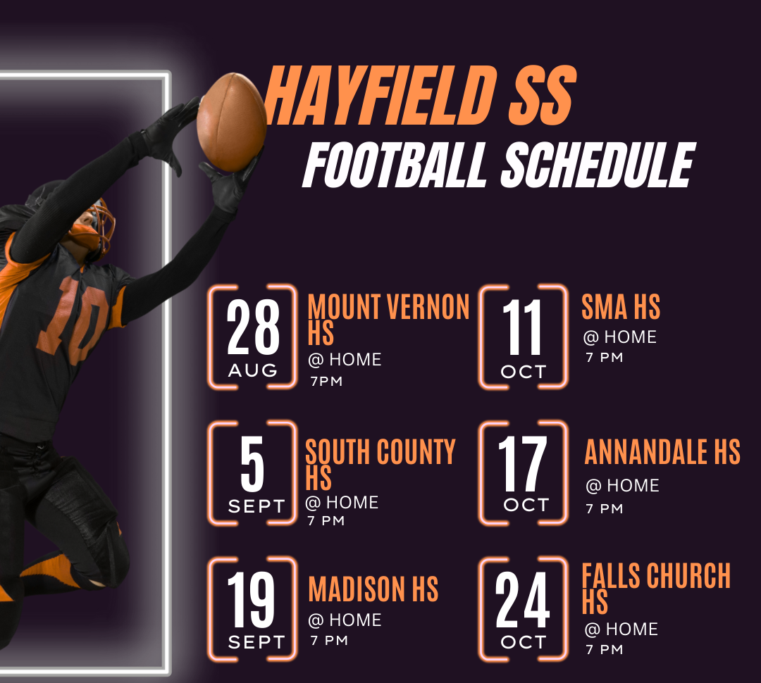 Hayfield SS Football Schedule Top