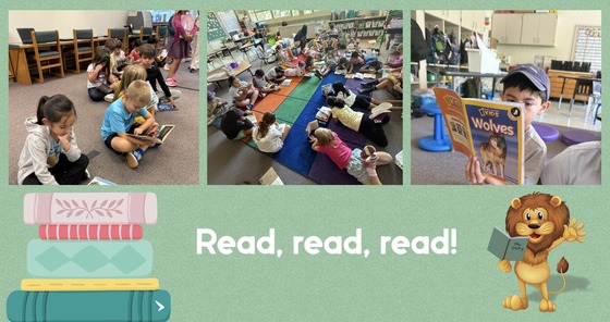 Read, read, read! collage