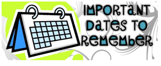 Important Dates