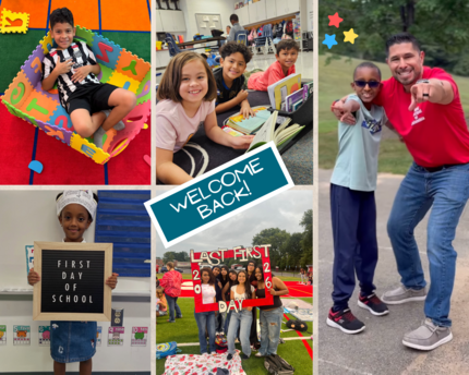 Images from the first days of school in the Mason District