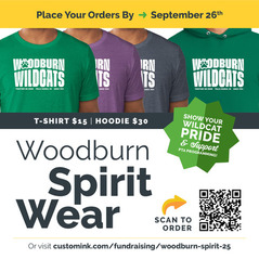 Woodburn Spirit Wear Flier 