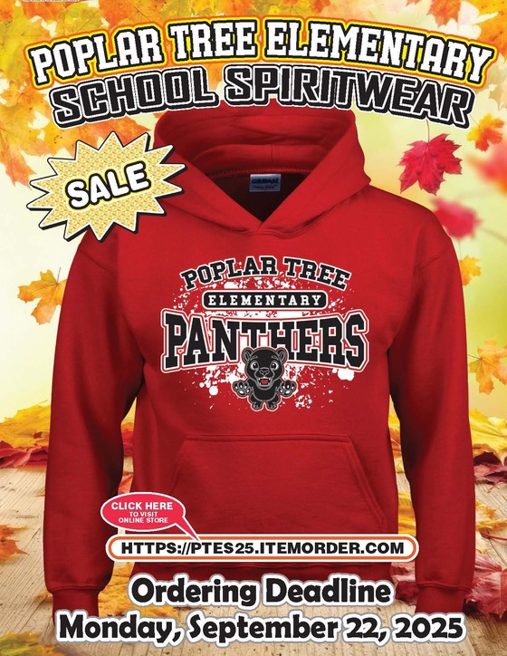 Poplar Tree Spirit Wear Flyer