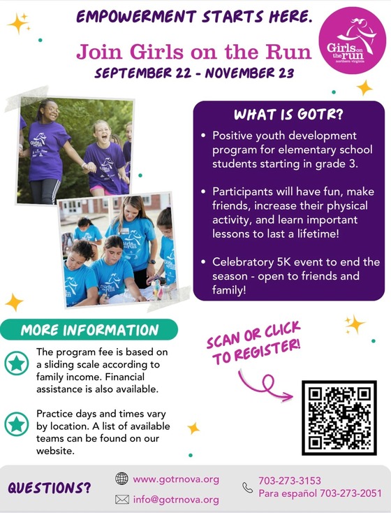 Girls on the Run flyer
