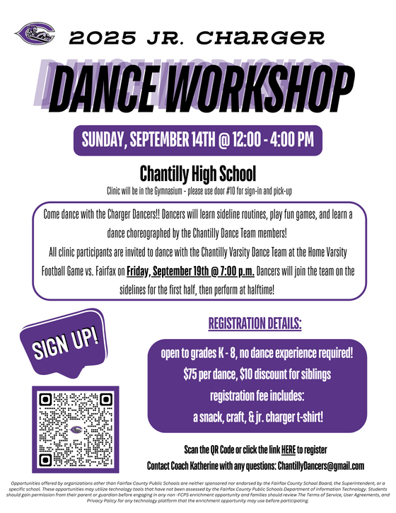 Chantilly High School Dance Workshop