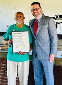 Photo with Judge Quander at 100th Anniversary Celebration