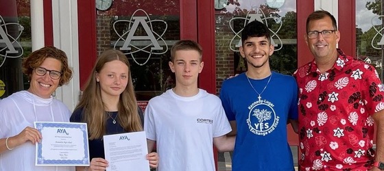 students with certificate