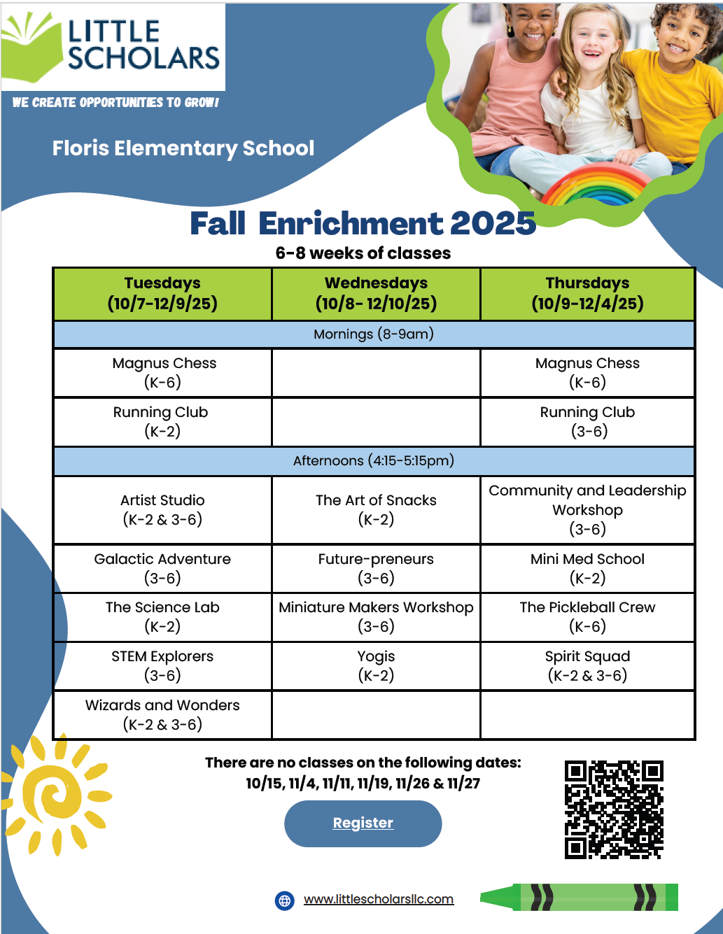 Fall Enrichment Flyer
