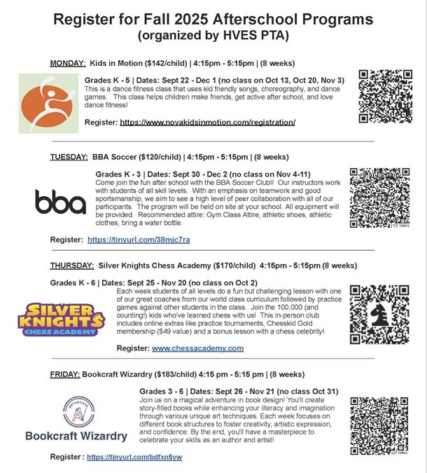 Afterschool Programs