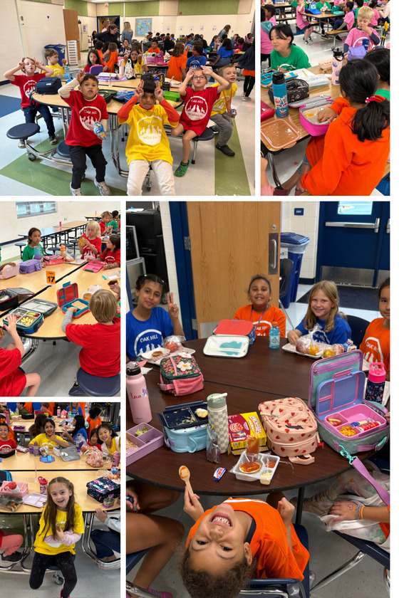 Students doing activities