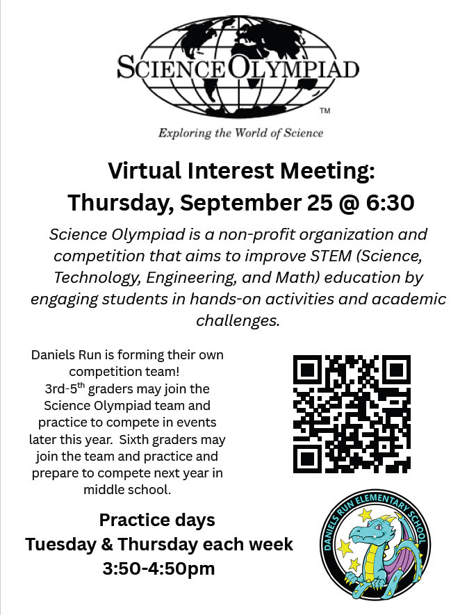 Science Olympiad Flyer