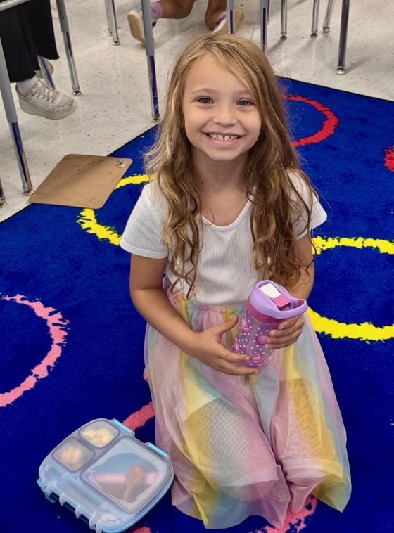 waiting to line up for lunchy