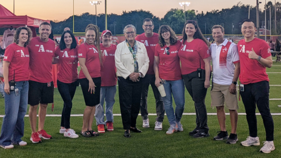 admin team with dr. reid