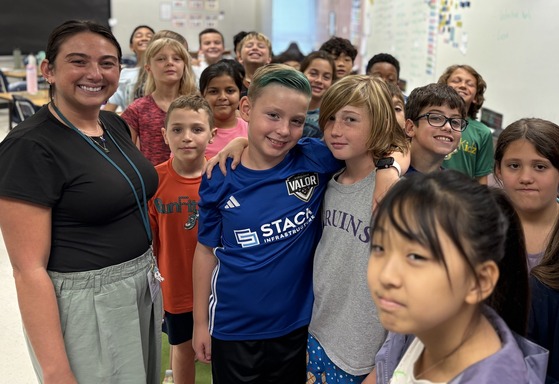 New school counselor, Aylin Duruman, was in a 4th grade classroom introducing herself and explaining what counselors do.