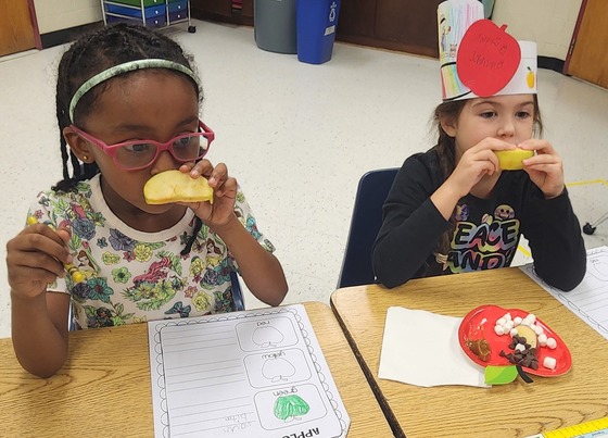 First graders learn to use their senses!