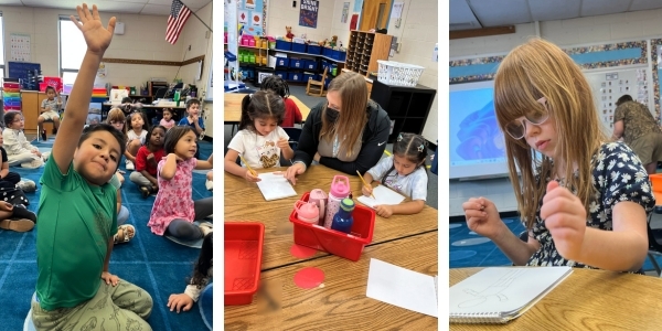 Students working on journaling in Mrs. Katz' class.