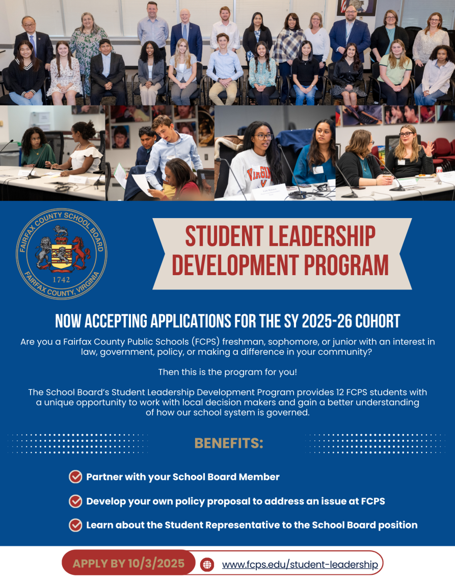 updated student leadership program flyer