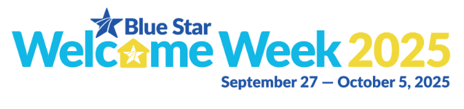 Blue Star Welcome Week Banner