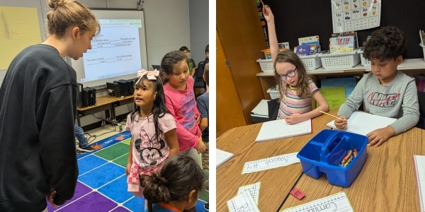 Mrs. Vander Kooi's class works on their writing.