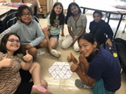 students in a full-time AAP class solve a math puzzle
