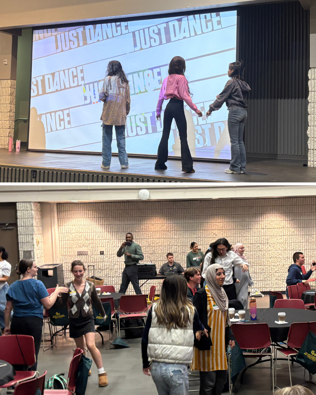 students participating in activities