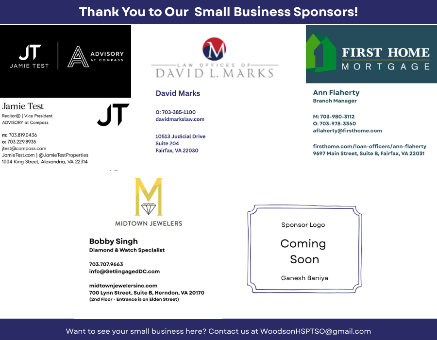 Woodson PTSO Sponsor 