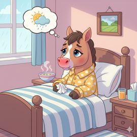 sick horse