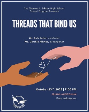 Edison HS Choir Concert Flyer