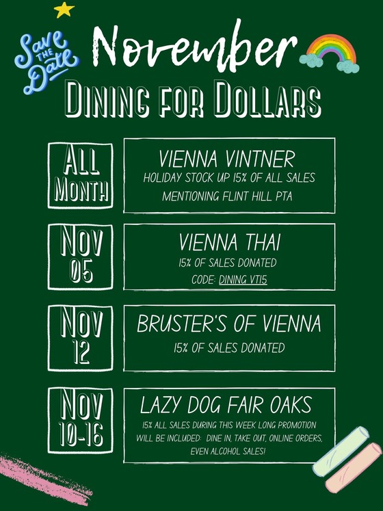 FHES PTA Dining for Dollars