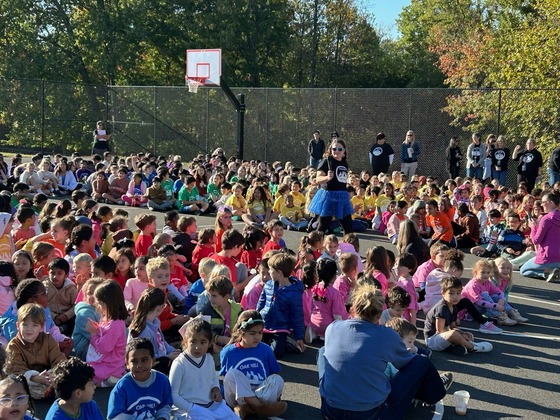 Pep Rally picture of students
