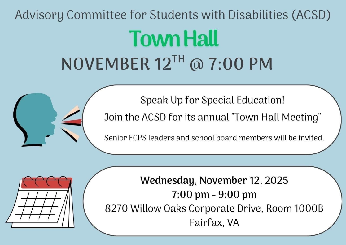 ACSD Townhall flyer