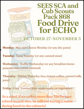 Food drive for ECHO 