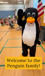 Franconia ES New Mascot Penguin Name Waddles